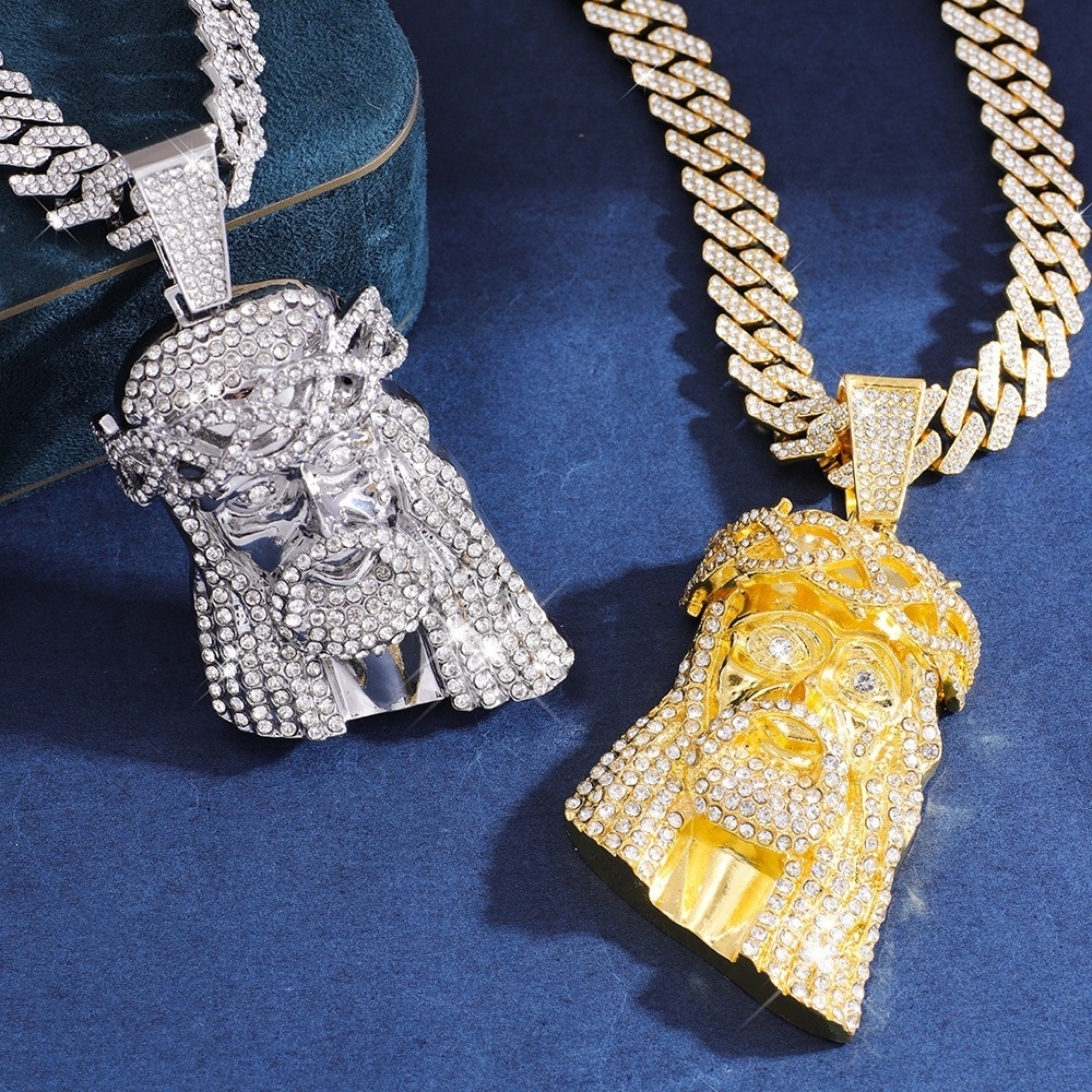 Gold and Silver Jesus Pendant Necklaces